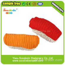 3.6 * 1.1 * 1.6cm 3d Lachs-Sushi geformter Radiergummi